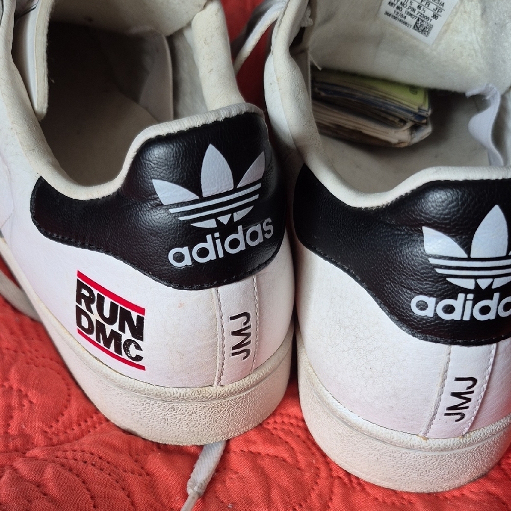Adidas RUN DMC White and Black Sneakers - Picture 4 of 7